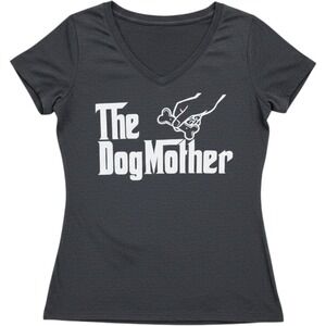 The Dog Mother Graphic T Shirt Gray Womens M Dog Mom